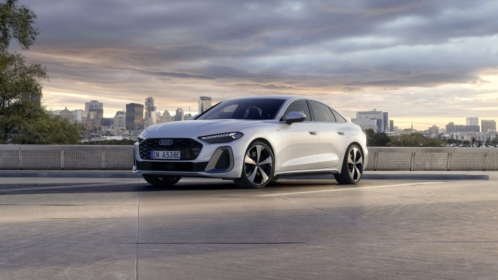 Audi A5 Sedan e-hybrid quattro 2025. Desktop wallpaper