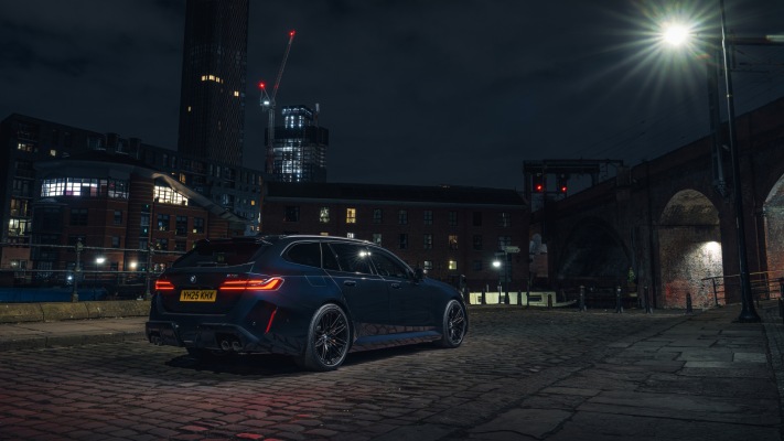 BMW M5 Touring UK Version 2025. Desktop wallpaper