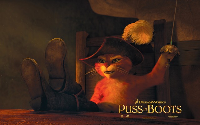 Puss in Boots. Desktop wallpaper