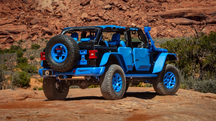 Jeep Wrangler 4xe Blueprint Concept 2025. Desktop wallpaper
