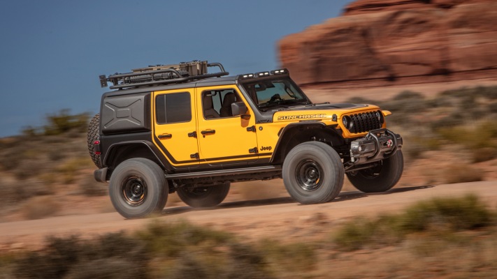 Jeep Wrangler 4xe Sunchaser Concept 2025. Desktop wallpaper
