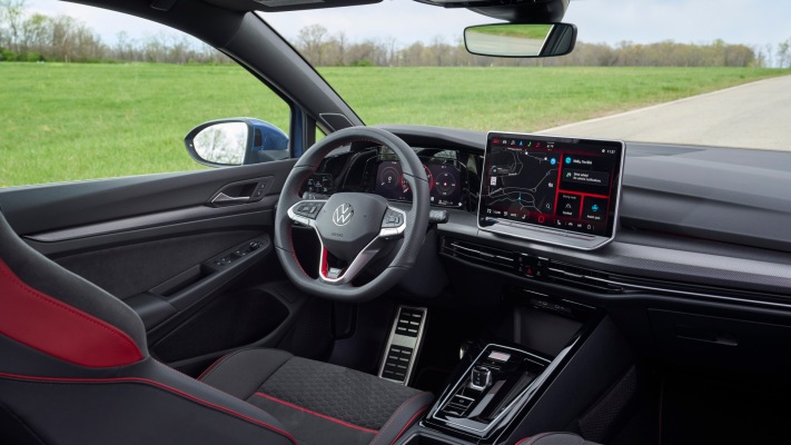 Volkswagen Golf GTI SE USA Version 2025. Desktop wallpaper