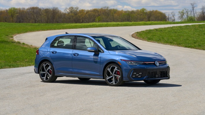 Volkswagen Golf GTI SE USA Version 2025. Desktop wallpaper