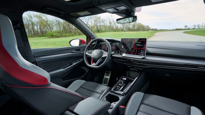 Volkswagen Golf GTI Autobahn USA Version 2025. Desktop wallpaper