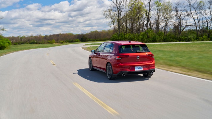 Volkswagen Golf GTI Autobahn USA Version 2025. Desktop wallpaper