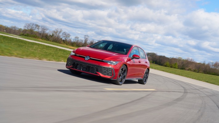 Volkswagen Golf GTI Autobahn USA Version 2025. Desktop wallpaper