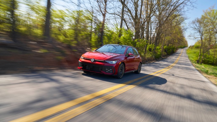 Volkswagen Golf GTI Autobahn USA Version 2025. Desktop wallpaper