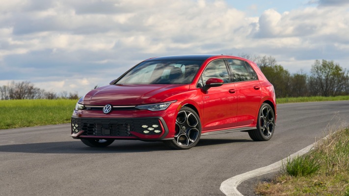 Volkswagen Golf GTI Autobahn USA Version 2025. Desktop wallpaper