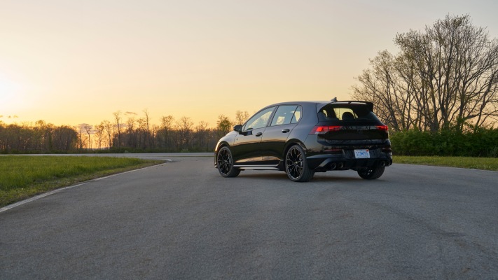 Volkswagen Golf R Black Edition USA Version 2025. Desktop wallpaper