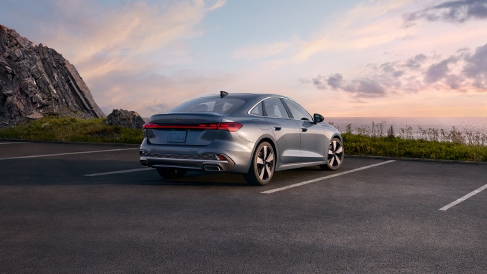 Audi A5 Sedan USA Version 2025. Desktop wallpaper