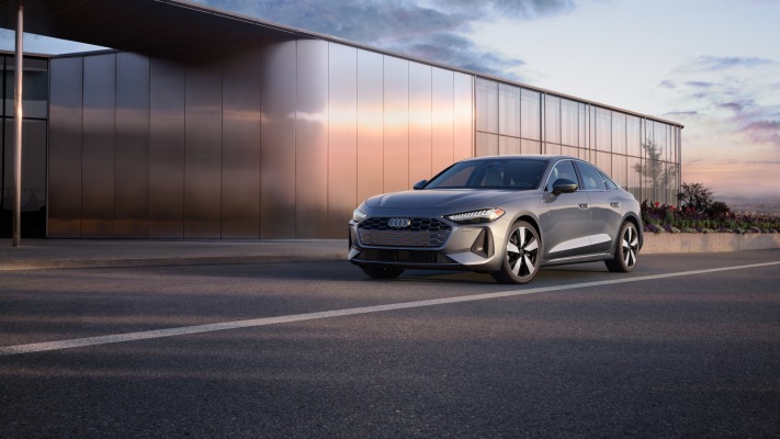 Audi A5 Sedan USA Version 2025. Desktop wallpaper