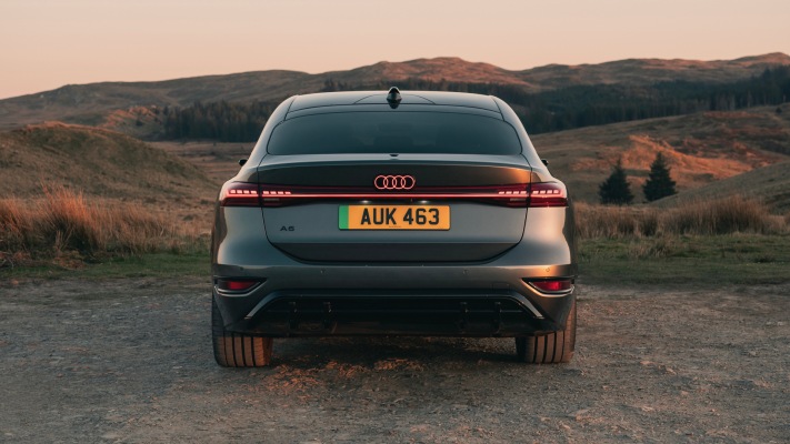 Audi A6 Sportback e-tron Performance UK Version 2025. Desktop wallpaper