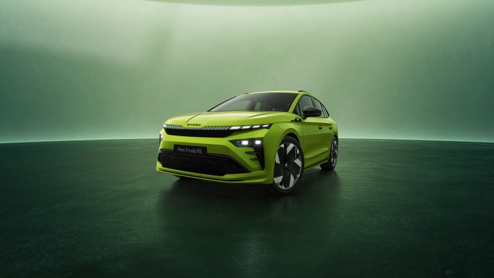 Skoda Enyaq RS 2026. Desktop wallpaper