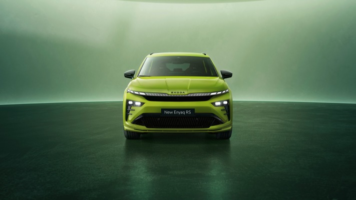 Skoda Enyaq RS 2026. Desktop wallpaper