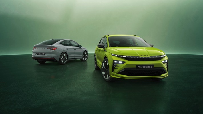 Skoda Enyaq RS 2026. Desktop wallpaper