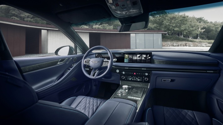 Genesis G80 Electrified 2026. Desktop wallpaper