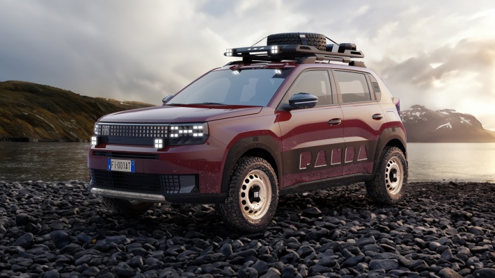 Fiat Grande Panda 4x4 Concept 2025. Desktop wallpaper