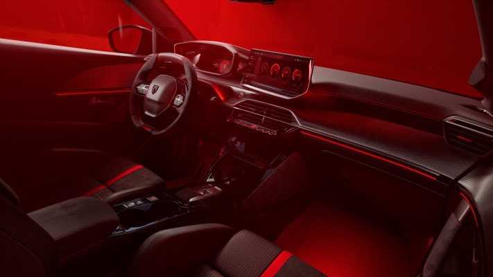 Peugeot e-208 GTi 2026. Desktop wallpaper