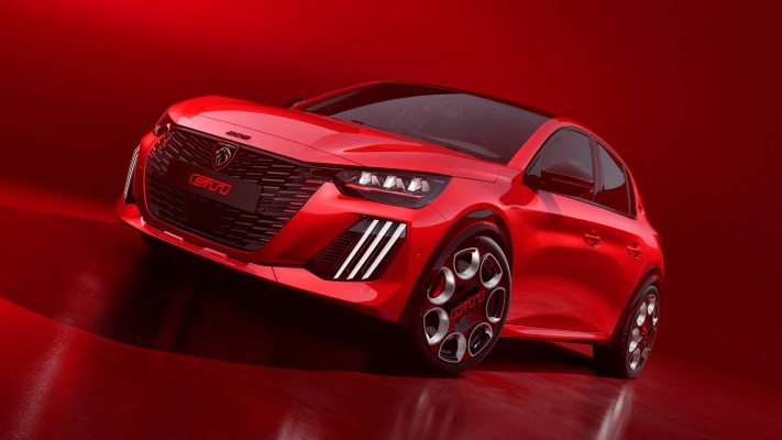 Peugeot e-208 GTi 2026. Desktop wallpaper