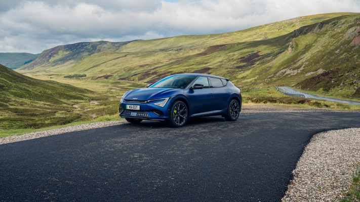 Kia EV6 GT UK Version 2025. Desktop wallpaper