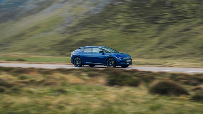 Kia EV6 GT UK Version 2025. Desktop wallpaper