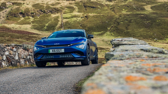 Kia EV6 GT UK Version 2025. Desktop wallpaper