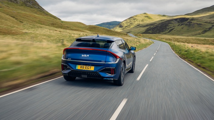 Kia EV6 GT UK Version 2025. Desktop wallpaper
