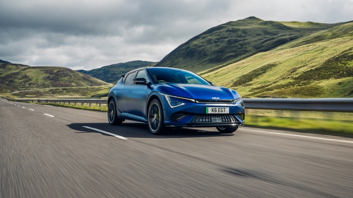 Kia EV6 GT UK Version 2025. Desktop wallpaper