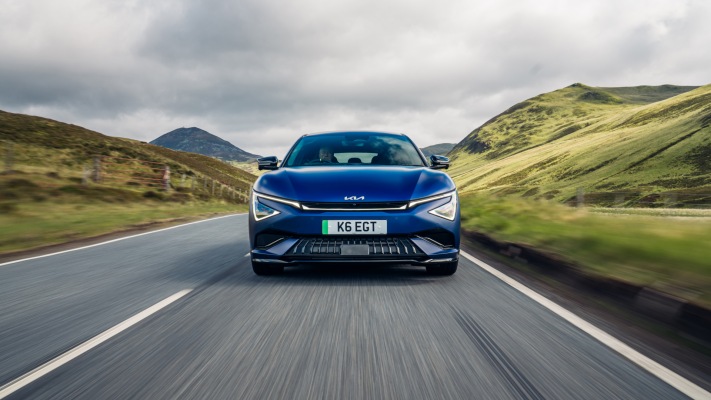 Kia EV6 GT UK Version 2025. Desktop wallpaper