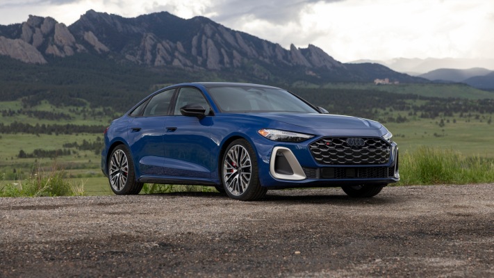 Audi S5 USA Version 2025. Desktop wallpaper