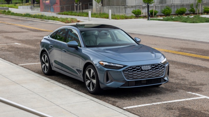 Audi A5 USA Version 2025. Desktop wallpaper