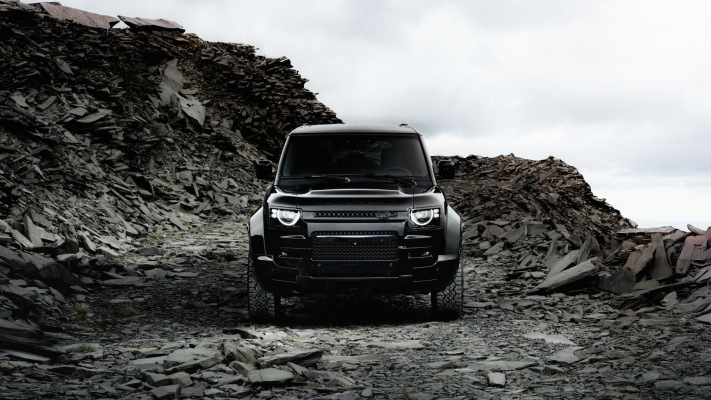 Land Rover Defender Octa Black 2026. Desktop wallpaper