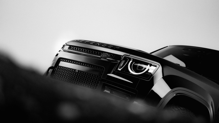 Land Rover Defender Octa Black 2026. Desktop wallpaper