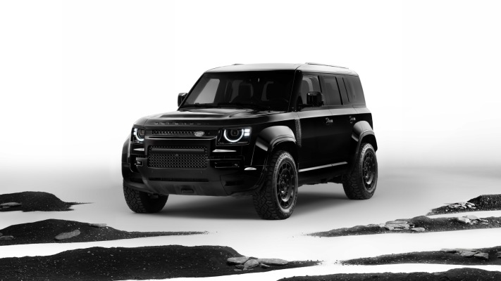 Land Rover Defender Octa Black 2026. Desktop wallpaper