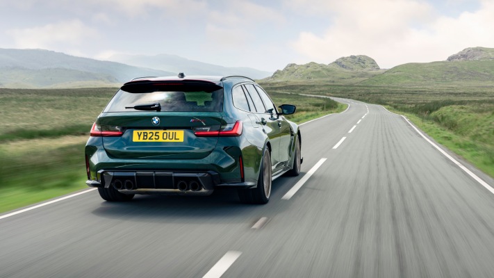 BMW M3 CS Touring UK Version 2025. Desktop wallpaper