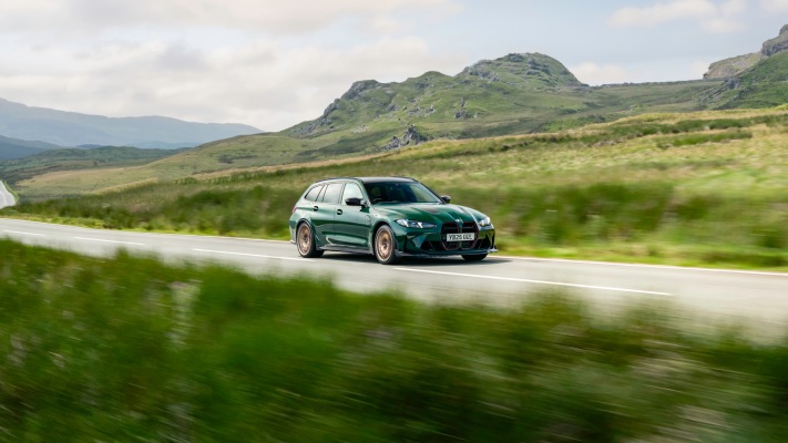 BMW M3 CS Touring UK Version 2025. Desktop wallpaper
