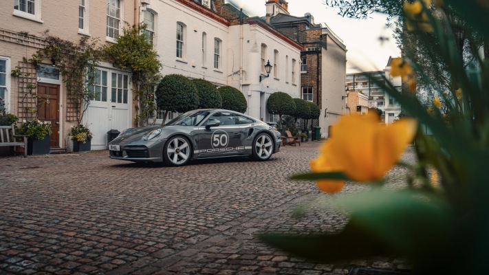 Porsche 911 Turbo 50 Years UK Version 2024. Desktop wallpaper