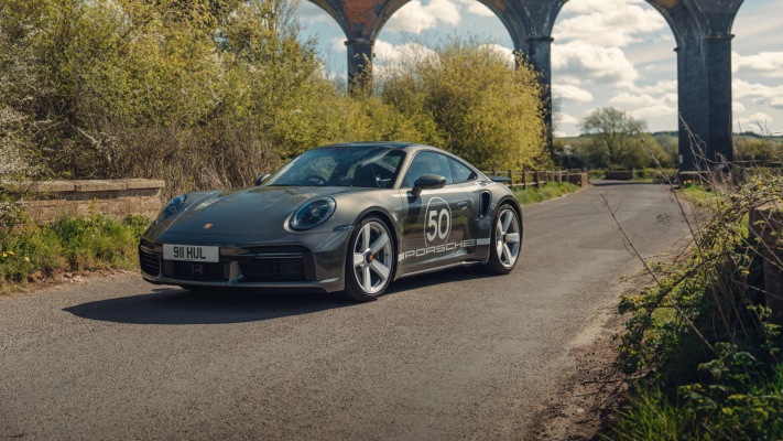 Porsche 911 Turbo 50 Years UK Version 2024. Desktop wallpaper