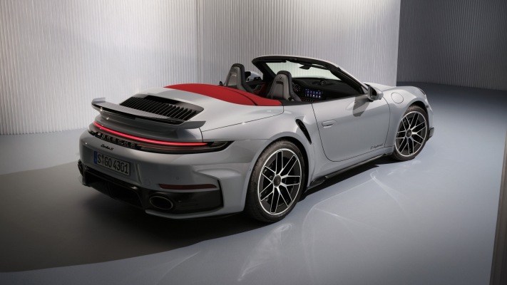 Porsche 911 Turbo S Cabriolet 2026. Desktop wallpaper
