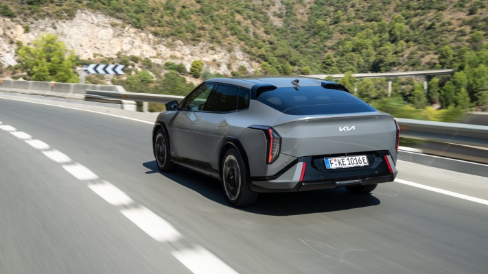 Kia EV4 Fastback GT-Line 2026. Desktop wallpaper