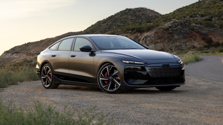 Audi S6 Sportback e-tron USA Version 2025. Desktop wallpaper