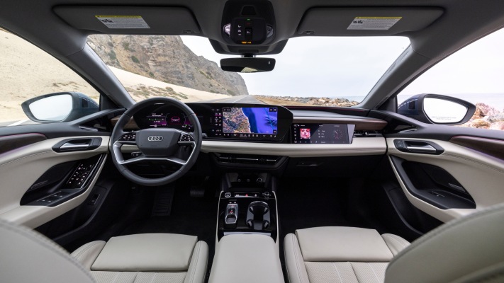 Audi A6 Sportback e-tron quattro USA Version 2025. Desktop wallpaper