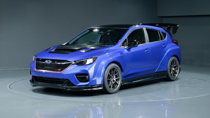 Subaru Performance-E STI Concept 2025. Desktop wallpaper