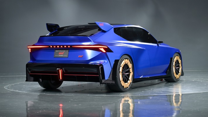Subaru Performance-E STI Concept 2025. Desktop wallpaper