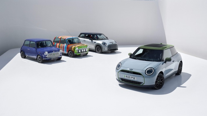 MINI Cooper SE Paul Smith Edition 2026. Desktop wallpaper