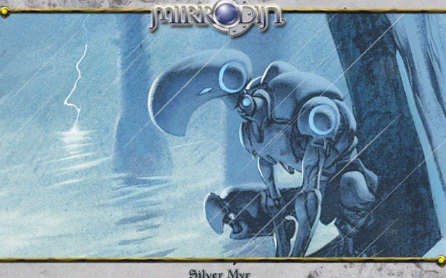 Mirrodin - Silver Myr. Desktop wallpaper