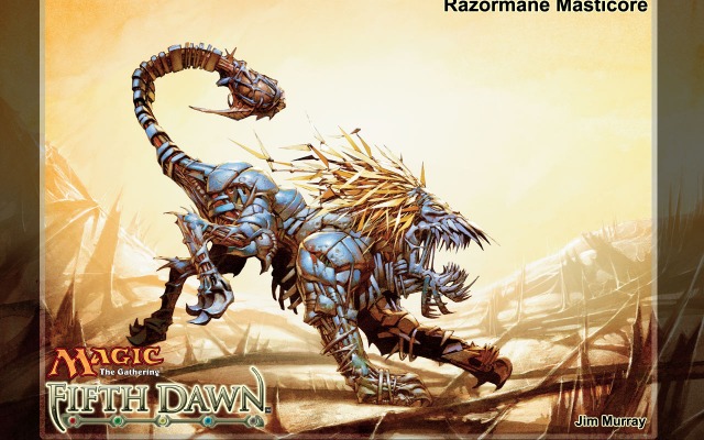 Fifth Dawn - Razormane Masticore. Desktop wallpaper