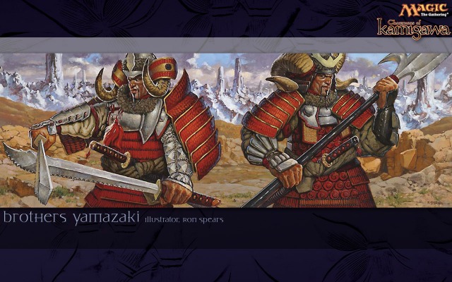 Champions of Kamigawa - The Brothers Yamazaki. Desktop wallpaper