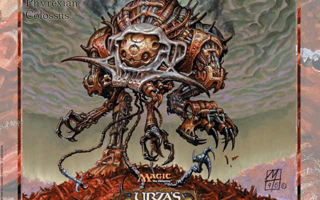 Urza's Saga - Phyrexian Colossus. Desktop wallpaper