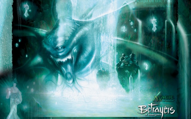 Betrayers of Kamigawa - Genju of the Falls. Desktop wallpaper